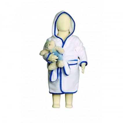 Coral Fleece Baby bath robe NAVY