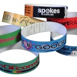 Laser Wristbands Printed In House Edge to Edge