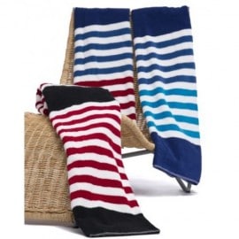 Seaside Stripe beach towel