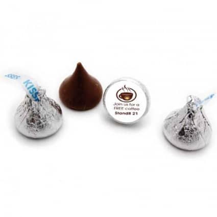 CHOCOLATE KISSES W STICKER